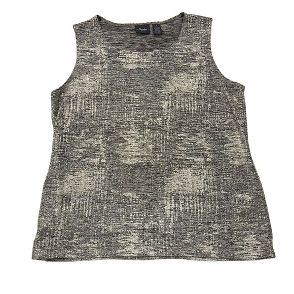 Chico's Tops - Chico’s Travelers Collection Foil Top Gold Women’s Size 8 (Chicos 1)